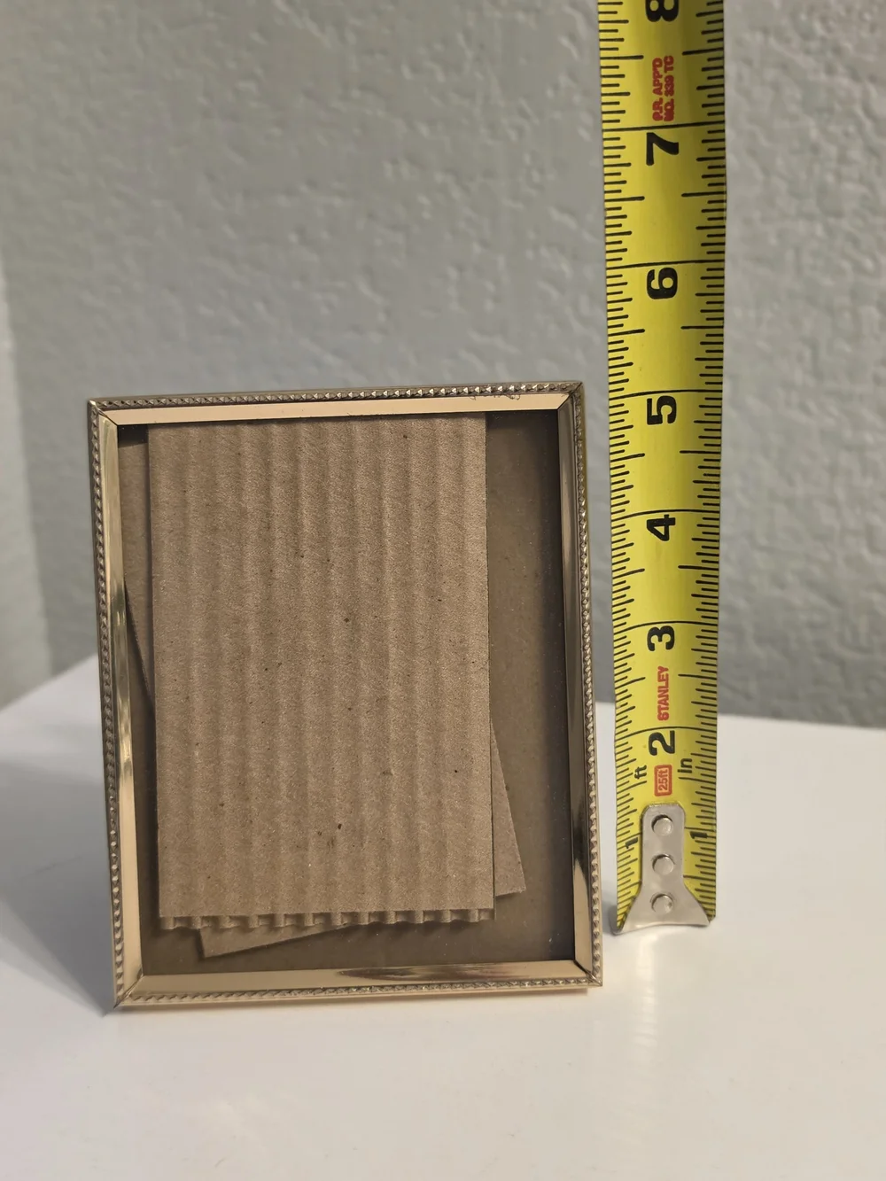 Vintage Gold Beaded Metal Photo Frame - Gold Picture Frame